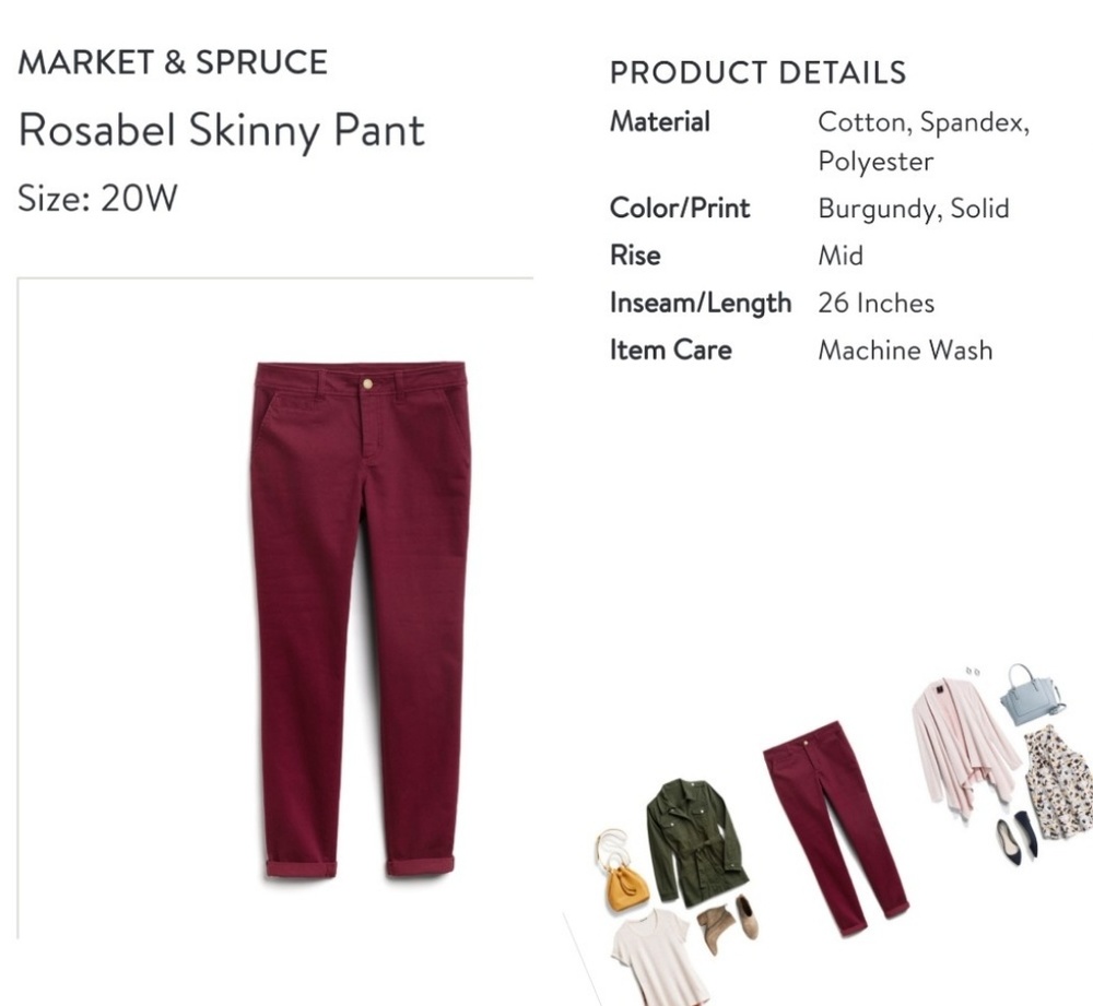 MARKET & SPRUCE
Rosabel Skinny Pant
Size: 20W